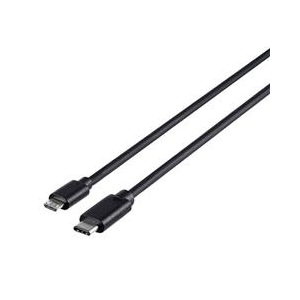 BUFFALO USB2．0ケーブル(MicroB to C) (2．0m) ブラック BSUMBC220BK-イメージ1