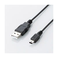 エレコム USB2．0ケーブル(1．0m) ブラック U2C-JM10BK