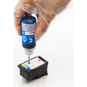 サンワサプライ キヤノン用詰め替えインク 一体型カートリッジ 4色 FCJ005F-INK-CBCM4S30S-イメージ3
