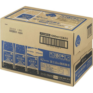 アイリスオーヤマ 富士山の天然水 強炭酸水 1L×15本 FC672TB-311521-イメージ2