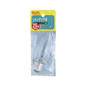 エルパ 25W シャンデリア球 クリア G-60H(C)-イメージ1