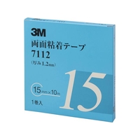 3M 両面粘着テープ 7112 15mmX10m 厚さ1.2mm 灰色 FC876WH-4714261