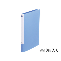 キングジム レターファイル スライドイン A4タテ 青 10冊 1箱(10冊) F835947-397Nｱｵ