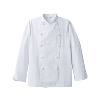 チトセ 男女兼用コックコート 長袖 AS-7300 L FC682LC-1201030