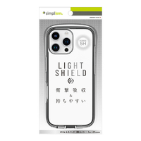 トリニティ iPhone 16 Pro Max用[LIGHT SHIELD] 衝撃吸収 ハイブリッドクリアケース TR-IP24L3-LD-CLCL
