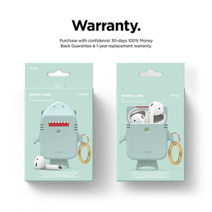 elago SHARK CASE for AirPods/AirPods 2nd Charging/AirPods 2nd Wireless Mint EL_APACSSCSK_MT-イメージ2