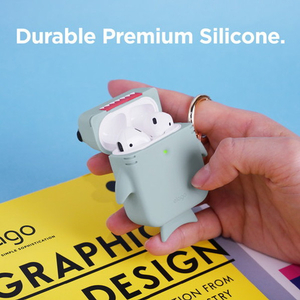 elago SHARK CASE for AirPods/AirPods 2nd Charging/AirPods 2nd Wireless Mint EL_APACSSCSK_MT-イメージ5