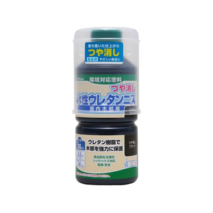 和信ペイント 水性ウレタンニス つや消し ブラック 300mL FCE781Z-800348-イメージ1