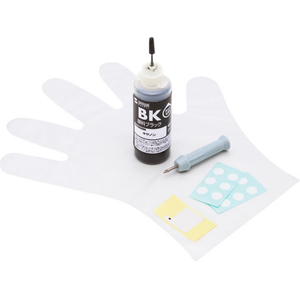 サンワサプライ キヤノン用詰め替えインク 一体型カートリッジ 顔料ブラック FCJ006F-INK-CBCMPGB60S-イメージ1