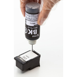 サンワサプライ キヤノン用詰め替えインク 一体型カートリッジ 顔料ブラック FCJ006F-INK-CBCMPGB60S-イメージ3