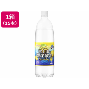 アイリスオーヤマ 富士山の天然水 強炭酸水レモン 1L×15本 FC673TB-311745-イメージ1