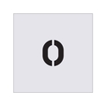 アイマーク ステンシル 0 文字サイズ50×40mm FC135JA-4341180