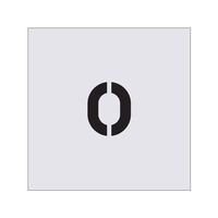 アイマーク ステンシル 0 文字サイズ50×40mm FC135JA-4341180