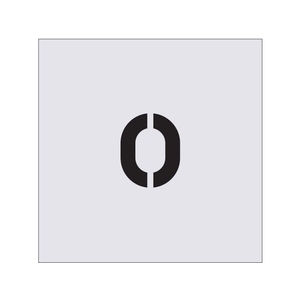 アイマーク ステンシル 0 文字サイズ50×40mm FC135JA-4341180-イメージ1