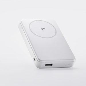 エレコム Qi2ワイヤレスモバイルバッテリー(10000mAh/20W) ホワイト DE-C67-10000WH-イメージ2