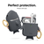 elago SHARK CASE for AirPods/AirPods 2nd Charging/AirPods 2nd Wireless Dark Gray EL_APACSSCSK_GY-イメージ4