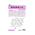 日本法令 職務経歴書(説明書つき)A4 5枚 F870129