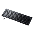 サンワサプライ ワイヤレススリムキーボード(テンキー付き) ブラック SKBWL31BK