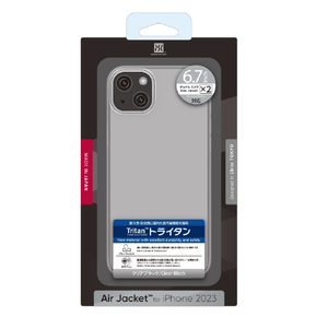 パワーサポート iPhone 15 Plus用Air jacket Clear Black PJYM-73-イメージ4