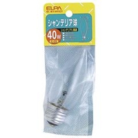 エルパ 40W シャンデリア球 クリア G61HC