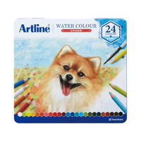 シヤチハタ アートライン 水彩色鉛筆 24色セット FC743SZ-KCP-W24C/H