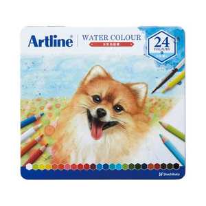 シヤチハタ アートライン 水彩色鉛筆 24色セット FC743SZ-KCP-W24C/H-イメージ1