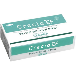 クレシア ハンドタオル ソフトタイプ200 ペーパータオル 200組×30パック FCG038J-07-3320-00-イメージ1