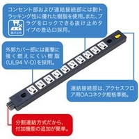サンワサプライ サーバーラック用コンセントバー（3P・10個口） TAPMR7485