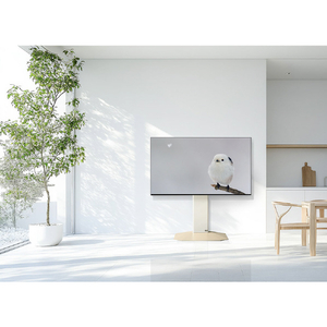 朝日木材 壁寄せテレビスタンド ダークブラウン木目+ブラック WS-RS750-DB-イメージ6