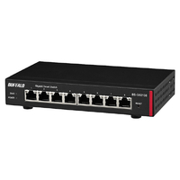 バッファロー 法人向け レイヤー2 Giga スマートスイッチ(8ポート) ブラック BS-GS2108
