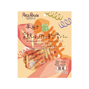 ペッツルート 鶏むね肉で軟骨バー ミニ 12本 FCN4789-604110-イメージ1