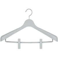 シンコハンガー モノクローゼット スーツハンガークリップ45 グレー FC694MR