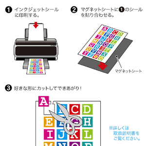 サンワサプライ インクジェット用手作りマグネットペーパー(特厚・フォト光沢) JP-MAGP4N-イメージ3