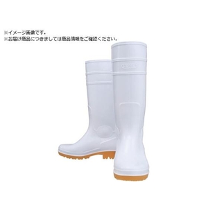 おたふく手袋 おたふく/耐油長靴ロングタイプ 白 24.0 JW708-WH-240 FC754ZH-5996902-イメージ1
