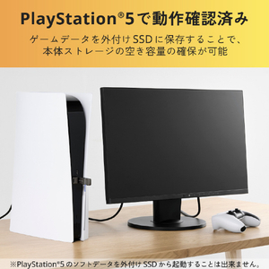 エレコム USB Type-C(TM)/USB-Aコネクター対応外付けポータブルSSD グレー ESD-EPD0250GGY-イメージ6