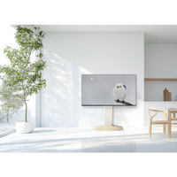 朝日木材 WS-RS750-WN 壁寄せテレビスタンド ホワイト木目+ベージュ