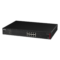 バッファロー 法人向け レイヤー2 Giga PoE スマートスイッチ ブラック BS-GS2108P