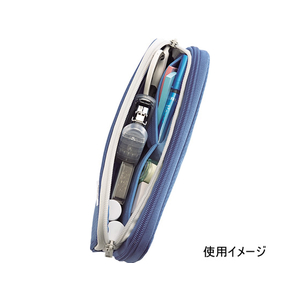 リヒトラブ SMARTFIT ブライトレーベル ダブルペンケースL ブルー F114304-A-7661-8-イメージ2