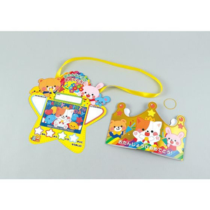 アーテック ゴールドお誕生日かんむり&カードセット FC006RM-21273-イメージ1