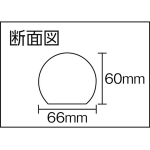 トラスコ中山 安心クッション かまぼこ型 1本入り イエロー イエロー660.460 FC854FW-4157338-イメージ3