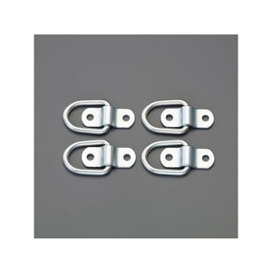エスコ ウォール金具 スチール・クロームメッキ 4個 70×38mm FCY7913-EA638BT-1A-イメージ1