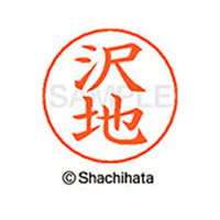 シヤチハタ ネームペン用ネーム シルバー 既製 沢地 FC47004-X-GPS-1233