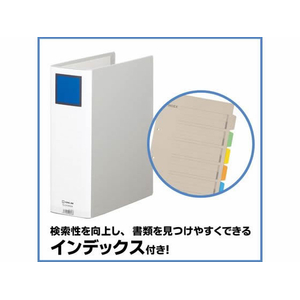 キングジム スーパードッチ脱・着イージーGX A4タテ 厚80 グレー 1冊 F844613-2478GXAｸﾚ-イメージ6