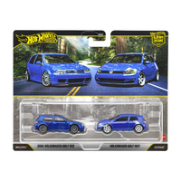 マテル JHW49 ホットウィール プレミアム2パック 2004 フォルクスワーゲン ゴルフ R32 / フォルクスワーゲン ゴルフ MK7 HW2P2004VWｺﾞﾙﾌR32MK7