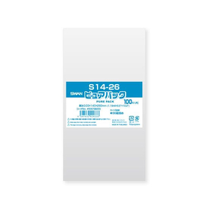 シモジマ ピュアパックS 厚0.03×140×260 100枚 FCV4234-6798233-イメージ1