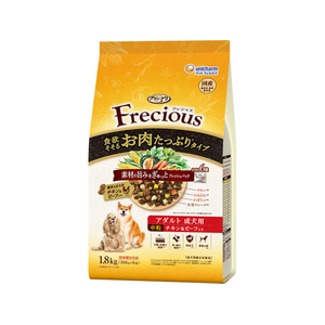 ユニ・チャーム グラン・デリ Frecious アダルト成犬用 食欲そそるお肉たっぷりタイプ チキン&ビーフ入り 中粒 1.8kg FCJ094J-イメージ1