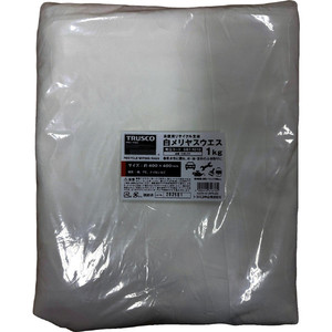 トラスコ 白メリヤスウエス 未使用リサイクル生地 １ｋｇ 目付：約150～350g/［［M2］］ EMU1K-イメージ1