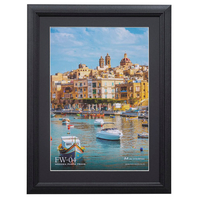 ハクバ 木製額縁 FW-04 A4サイズ ブラック FW-4-BKA4