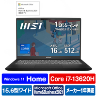 MSI ノートパソコン Modern 15 H C13M クラシックブラック MODERN15C13M4374JP