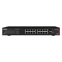 バッファロー BS-GS2116P 法人向け レイヤー2 Giga PoE スマート